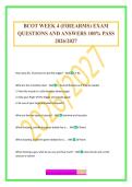 BCOT WEEK 4 &lpar;FIREARMS&rpar; EXAM QUESTIONS AND ANSWERS 100&percnt; PASS 2026&sol;2027