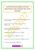 ECPI FINAL EXAM BIO 112 EXAM QUESTIONS AND ANSWERS 100&percnt; PASS 2026&sol;2027
