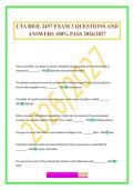 UTA BIOL 2457 EXAM 3 QUESTIONS AND ANSWERS 100&percnt; PASS 2026&sol;2027