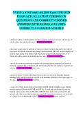 YVR D&sol;A AVOP study aid 2026 Exam UPDATED EXAM ACTUAL LATEST VERSIONS 70 QUESTIONS AND CORRECT VERIFIED ANSWERS WITH RATIONALES &lpar;100&percnt; CORRECT&rpar; A&plus; GRADED ASSURED