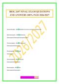 BIOL 2457 FINAL EXAM QUESTIONS AND ANSWERS 100&percnt; PASS 2026&sol;2027
