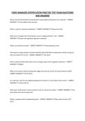 FOOD MANAGER CERTIFICATION PRACTICE TEST EXAM QUESTIONS AND ANSWERS