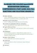 ALABAMA FIRE COLLEGE "RAPID INTERVENTION CREW" COMPREHENSIVE STUDY GUIDE 2026 FULL QUESTIONS AND SOLUTIONS GRADED A&plus;