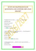 ECON 110 CHAPTER 20 EXAM QUESTIONS AND ANSWERS 100&percnt; PASS 2026&sol;2027