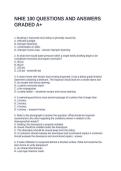 NHIE 100 QUESTIONS AND ANSWERS GRADED A&plus;