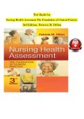 Nursing Health Assessment&colon; The Foundation of Clinical Practice&comma; 3rd Edition &ndash; Test Bank &ndash; Patricia M&period; Dillon