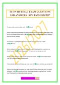 ECON 110 FINAL EXAM QUESTIONS AND ANSWERS 100&percnt; PASS 2026&sol;2027