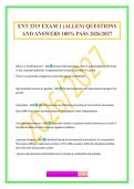 ENT 3315 EXAM 1 &lpar;ALLEN&rpar; QUESTIONS AND ANSWERS 100&percnt; PASS 2026&sol;2027