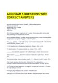 ACQ EXAM 5 QUESTIONS WITH CORRECT ANSWERS