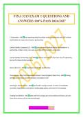 FINA 3313 EXAM 1 QUESTIONS AND ANSWERS 100&percnt; PASS 2026&sol;2027