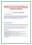 NURS 6521 Advanced Pharmacology Midterm Exam &ndash;  100 Practice Questions with Rationales &lpar;2026 Update&rpar;  &vert; INSTANT PDF DOWNLOAD