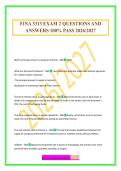 FINA 3313 EXAM 2 QUESTIONS AND ANSWERS 100&percnt; PASS 2026&sol;2027