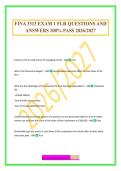 FINA 3313 EXAM 1 FLR QUESTIONS AND ANSWERS 100&percnt; PASS 2026&sol;2027