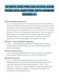 ALL CAOHC PACKAGED ACTUAL EXAM PAPER 2026 QUESTIONS WITH ANSWERS GRADED A&plus;