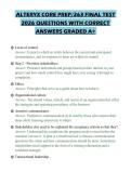 ALTERYX CORE PREP&sol;263 FINAL TEST 2026 QUESTIONS WITH CORRECT ANSWERS GRADED A&plus;