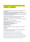 ACQ EXAM 3 QUESTIONS WITH 100&percnt; CORRECT ANSWERS