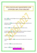 FINA 3315 EXAM 2 QUESTIONS AND ANSWERS 100&percnt; PASS 2026&sol;2027