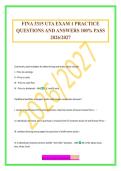 FINA 3315 EXAM PACKAGE DEAL 100&percnt; VERIFIED 2026&period;