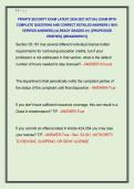 PRIVATE SECURITY EXAM LATEST 2026-2027 ACTUAL EXAM WITH  COMPLETE QUESTIONS AND CORRECT DETAILED ANSWERS &lpar;100&percnt;  VERIFIED ANSWERS&rpar; &vert;ALREADY GRADED A&plus;&vert; &vert;&vert;PROFESSOR  VERIFIED&vert;&vert; &vert;&vert;BRANDNEW&excl;&excl;&excl;&vert;&vert;