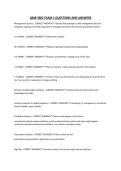 QMB 3602 EXAM 1 QUESTIONS AND ANSWERS