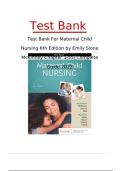 Test Bank for Maternal-Child Nursing 6th Edition by Emily Slone McKinney &vert; Chapters 1&ndash;55 Complete Guide &lpar;2022&rpar;