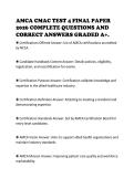 AMCA CMAC TEST 4 FINAL PAPER  2026 COMPLETE QUESTIONS AND  CORRECT ANSWERS GRADED A&plus;&period;