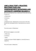 AMCA CMAC TEST 4 PRACTICE  SOLUTION PACK 2026  COMPREHENSIVE QUESTIONS AND  ACCURATE ANSWERS GRADED A&plus;