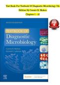 Textbook of Diagnostic Microbiology&comma; 7th Edition &ndash; Test Bank &ndash; Connie R&period; Mahon &ndash; Chapters 1&ndash;41