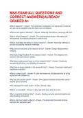 M&S EXAM ALL QUESTIONS AND CORRECT ANSWERS&vert;ALREADY GRADED A&plus;