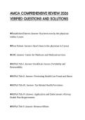 AMCA COMPREHENSIVE REVIEW 2026  VERIFIED QUESTIONS AND SOLUTIONS