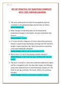 PAT 201 PRACTICE &vert;107 QUESTIONS COMPLETE WITH 100&percnt; VERIFIED ANSWERS 