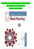 Rosdahl&rsquo;s Textbook of Basic Nursing&comma; 12th Edition &ndash; Test Bank &lpar;Chapters 1&ndash;103 Complete&rpar; &ndash; Caroline Rosdahl