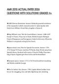 AMH 2010 ACTUAL PAPER 2026  QUESTIONS WITH SOLUTIONS GRADED A&plus; 