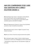 AMH 2010 COMPREHENSIVE STUDY GUIDE 2026 QUESTIONS WITH CORRECT SOLUTIONS GRADED A&plus;