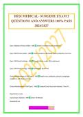 HESI MEDICAL- SURGERY EXAM 2 QUESTIONS AND ANSWERS 100&percnt; PASS 2026&sol;2027