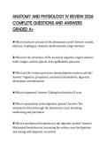 ANATOMY AND PHYSIOLOGY IV REVIEW 2026 COMPLETE QUESTIONS AND ANSWERS GRADED A&plus;
