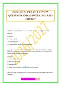ISDS 351 CSUF EXAM 1 REVIEW QUESTIONS AND ANSWERS 100&percnt; PASS 2026&sol;2027