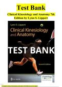Clinical Kinesiology and Anatomy 7th Edition Test Bank by Lynn S&period; Lippert All Chapters &lpar;1-20&rpar; &vert; A&plus; ULTIMATE GUIDE