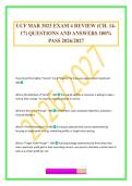 UCF MAR 3023 EXAM 4 REVIEW &lpar;CH&period; 14- 17&rpar; QUESTIONS AND ANSWERS 100&percnt; PASS 2026&sol;2027