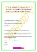 UCF MAR 3023 EXAM 3 REVIEW &lpar;CH&period; 9 - 12 STUDY GUIDE&rpar; EXAM QUESTIONS AND ANSWERS 100&percnt; PASS 2026&sol;2027