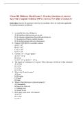 Chem 280 Midterm Mock Exam 3 - Practice Questions & Answer Key with Complete Solution 100&percnt; Correct &vert; New 2026 &vert; Graded A&plus; 