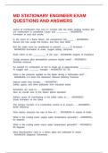 MD STATIONARY ENGINEER EXAM QUESTIONS AND ANSWERS