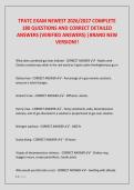 TPATC EXAM NEWEST 2026&sol;2027 COMPLETE  180 QUESTIONS AND CORRECT DETAILED  ANSWERS &lpar;VERIFIED ANSWERS&rpar; &vert;BRAND NEW  VERSION&excl;&excl;