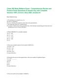 Chem 280 Mock Midterm Exam - Comprehensive Review and Practice Exam Questions & Answer Key with Complete Solution 100&percnt; Correct &vert; New 2026 &vert; Graded A&plus; 