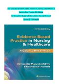 Evidence-Based Practice in Nursing & Healthcare&comma; 5th Edition &ndash; Test Bank &ndash; Melnyk & Fineout-Overholt &ndash; Chapters 1&ndash;23