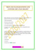 MKTG 201 EXAM QUESTIONS AND ANSWERS 100&percnt; PASS 2026&sol;2027