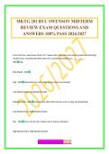 MKTG 201 BYU SWENSON MIDTERM REVIEW EXAM QUESTIONS AND ANSWERS 100&percnt; PASS 2026&sol;2027