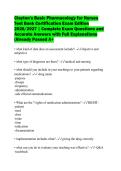 Clayton's Basic Pharmacology for Nurses Test Bank Certification Exam Edition 2026&sol;2027 &vert; Complete Exam Questions and Accurate Answers with Full Explanations &lpar;Already Passed A&plus;
