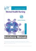 Solutions ManuaL Introductory Mental Health Nursing &lpar;5th Edition Questions And Answers with Solution &period;pdf