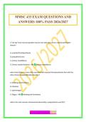 MMSC 433 EXAM QUESTIONS AND ANSWERS 100&percnt; PASS 2026&sol;2027
